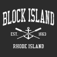 Womens Block Island Ri Vintage Crossed Oars & Boat Anchor Sports V Nec Exclusive T-shirt | Artistshot