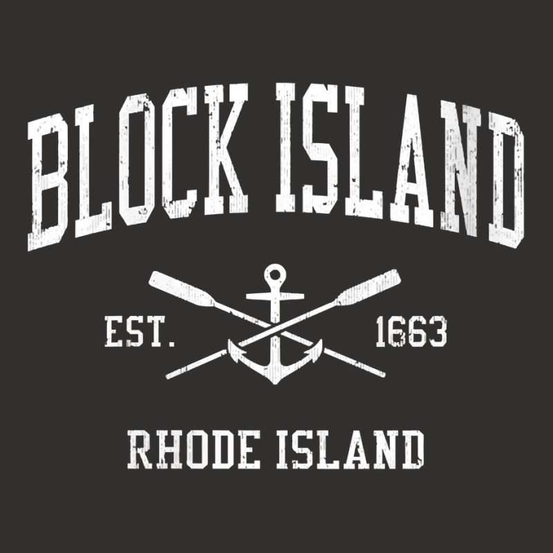 Womens Block Island Ri Vintage Crossed Oars & Boat Anchor Sports V Nec Champion Hoodie by voigterannen | Artistshot