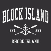 Womens Block Island Ri Vintage Crossed Oars & Boat Anchor Sports V Nec Vintage Hoodie And Short Set | Artistshot