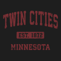 Twin Cities Minnesota Mn Vintage Athletic Sports Design Pullover Hoodi Classic T-shirt | Artistshot