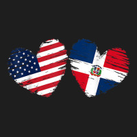 Usa Dominican Republic Flag Heart Dominican American T Shirt Classic T-shirt | Artistshot