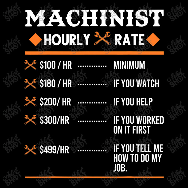 Machinist Hourly Rate Machining Zipper Hoodie | Artistshot