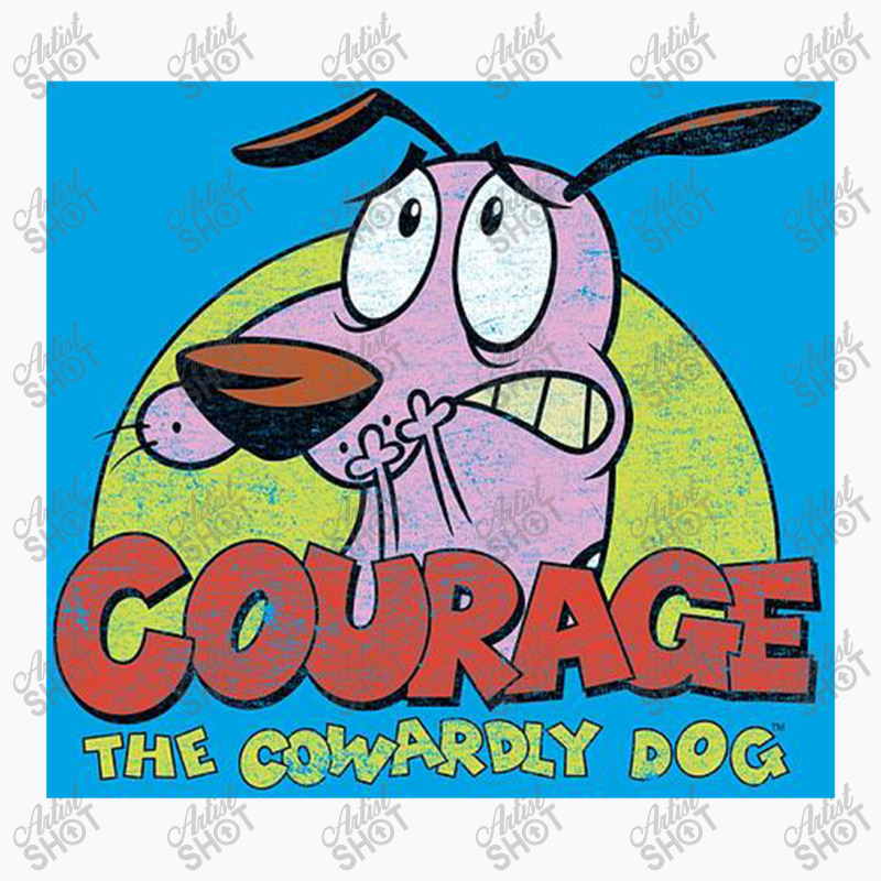 Courage The Cowardly Dog, Colorful Courage, T-shirt | Artistshot