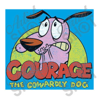 Courage The Cowardly Dog, Colorful Courage, V-neck Tee | Artistshot