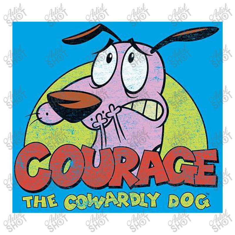 Courage The Cowardly Dog, Colorful Courage, Unisex Hoodie | Artistshot