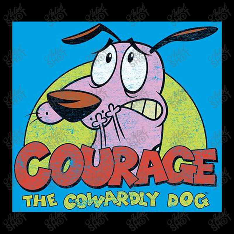 Courage The Cowardly Dog, Colorful Courage, Fleece Short | Artistshot