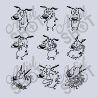 Courage The Cowardly Dog, Courage Poses, Fleece Short | Artistshot