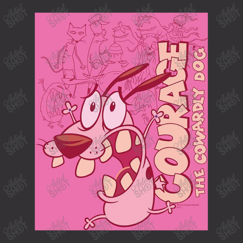 Courage The Cowardly Dog, Running Scared, Vintage Hoodie | Artistshot