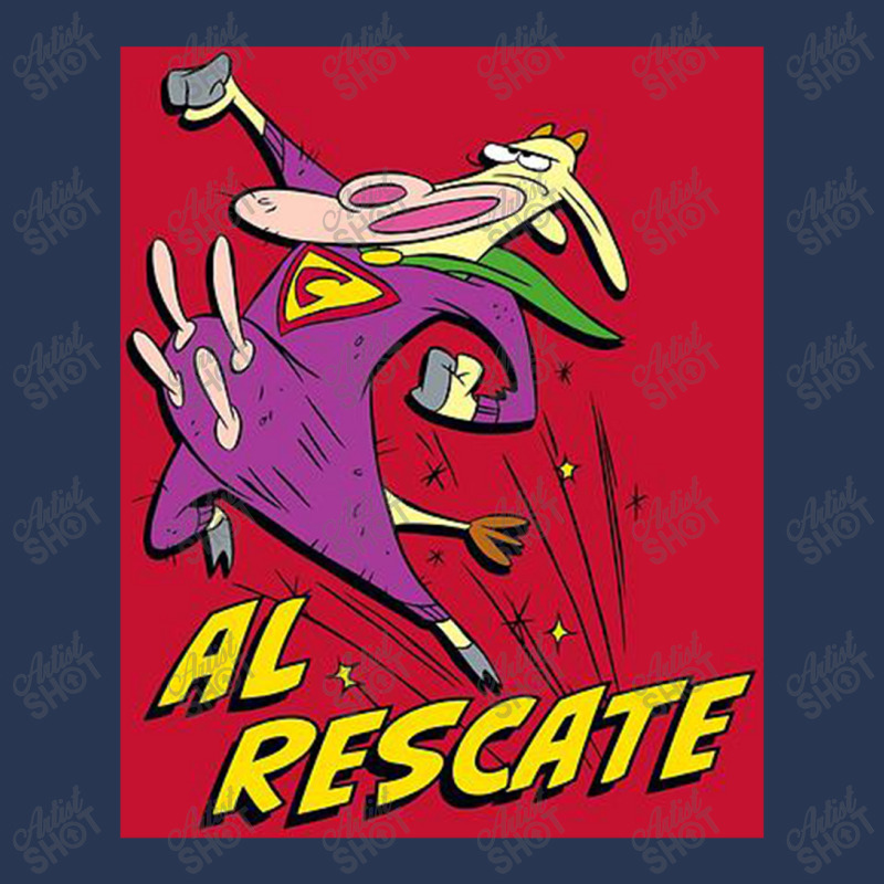 Cow And Chicken, Al Rescate, Men Denim Jacket | Artistshot