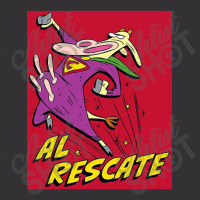 Cow And Chicken, Al Rescate, Vintage Hoodie | Artistshot