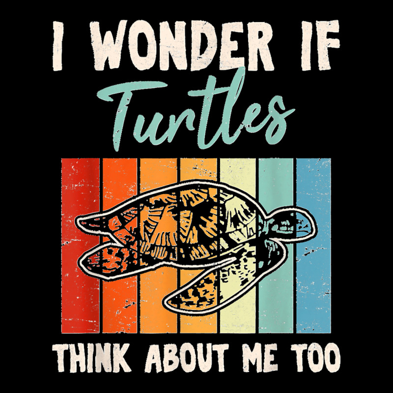 I Wonder If Turtles Think About Me Too Funny Sea Turtle Zipper Hoodie | Artistshot