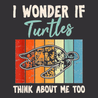 I Wonder If Turtles Think About Me Too Funny Sea Turtle Vintage Hoodie | Artistshot