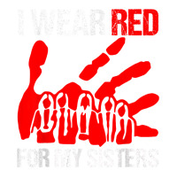 I Wear Red For My,sister Native American Stop Mmiw Red Hand Baby Tee | Artistshot