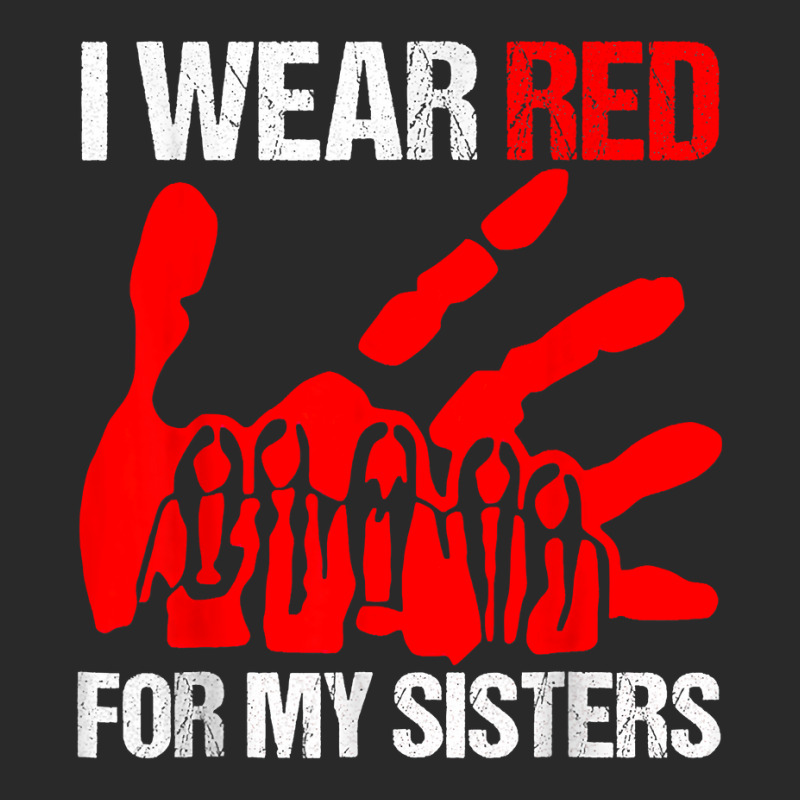 I Wear Red For My,sister Native American Stop Mmiw Red Hand Toddler T-shirt by AuturoMedero90 | Artistshot