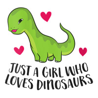 Womens Just A Girl Who Loves Dinosaurs Cute Dinosaurs Girl V Neck T Sh Unisex Hoodie | Artistshot