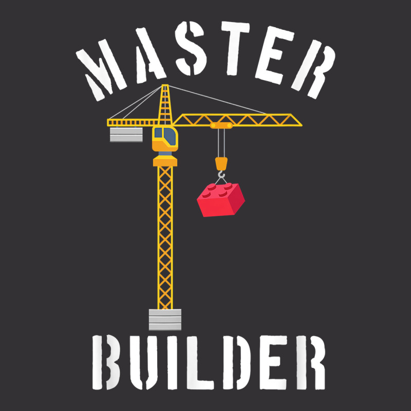 Master Builder Engineer Construction Building Blocks Bricks For Fans Vintage Hoodie | Artistshot