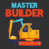 Master Builder Excavator Building Blocks Children Kids Toy For Fans Vintage Hoodie | Artistshot