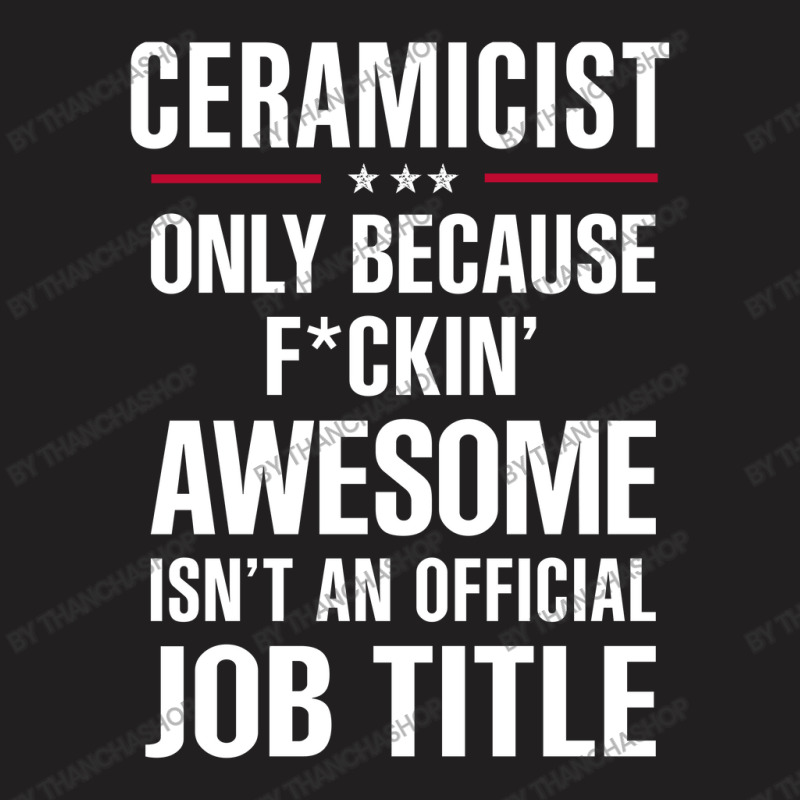 Gift For F Ckin' Awesome Ceramicist T-shirt | Artistshot