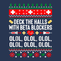 Deck The Halls With Beta Blockers Nurse Christmas Ugly Xmas Ladies Denim Jacket | Artistshot