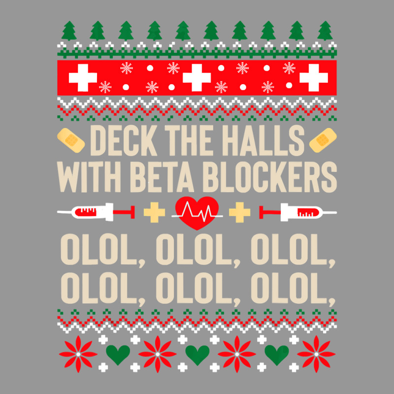 Deck The Halls With Beta Blockers Nurse Ugly Christmas Women's V-Neck T-Shirt by EricWade | Artistshot