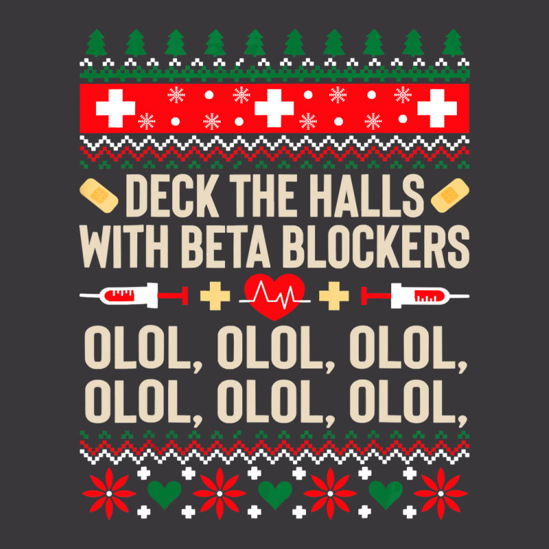 Deck The Halls With Beta Blockers Nurse Ugly Christmas Ladies Curvy T-Shirt by EricWade | Artistshot