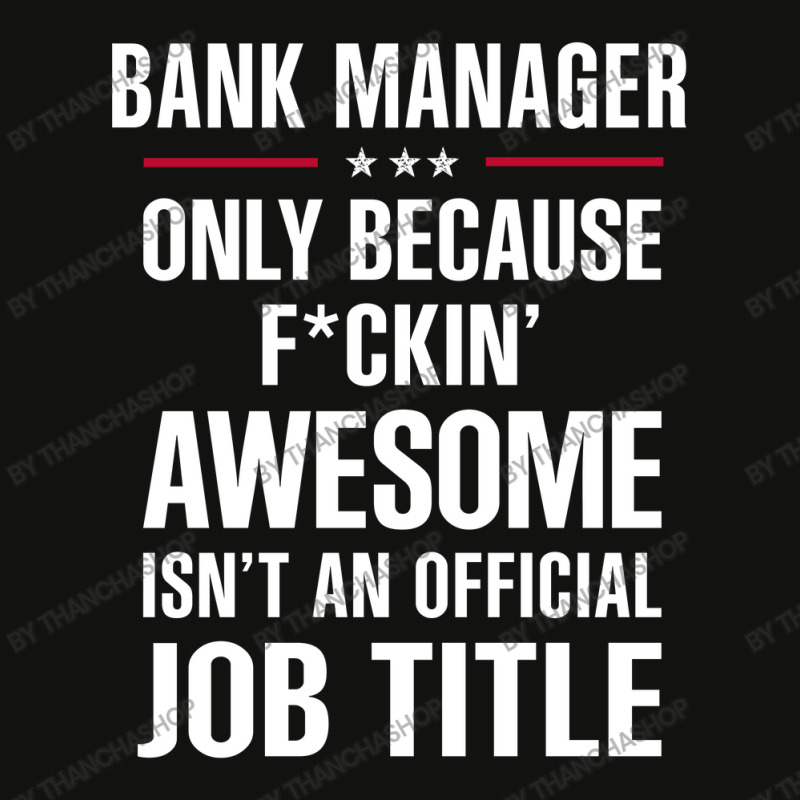 Gift For F Ckin' Awesome Bank Manager Scorecard Crop Tee by thanchashop | Artistshot