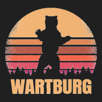 Wartburg Tennessee Vintage Bear Distressed Retro 80s Sunset Premium Ladies Polo Shirt | Artistshot