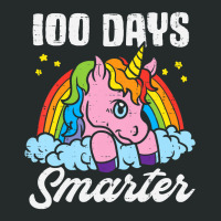 Kids 100 Days Smarter Unicorn 100th Day Of School Girls Kids T Shirt Women's Triblend Scoop T-shirt | Artistshot