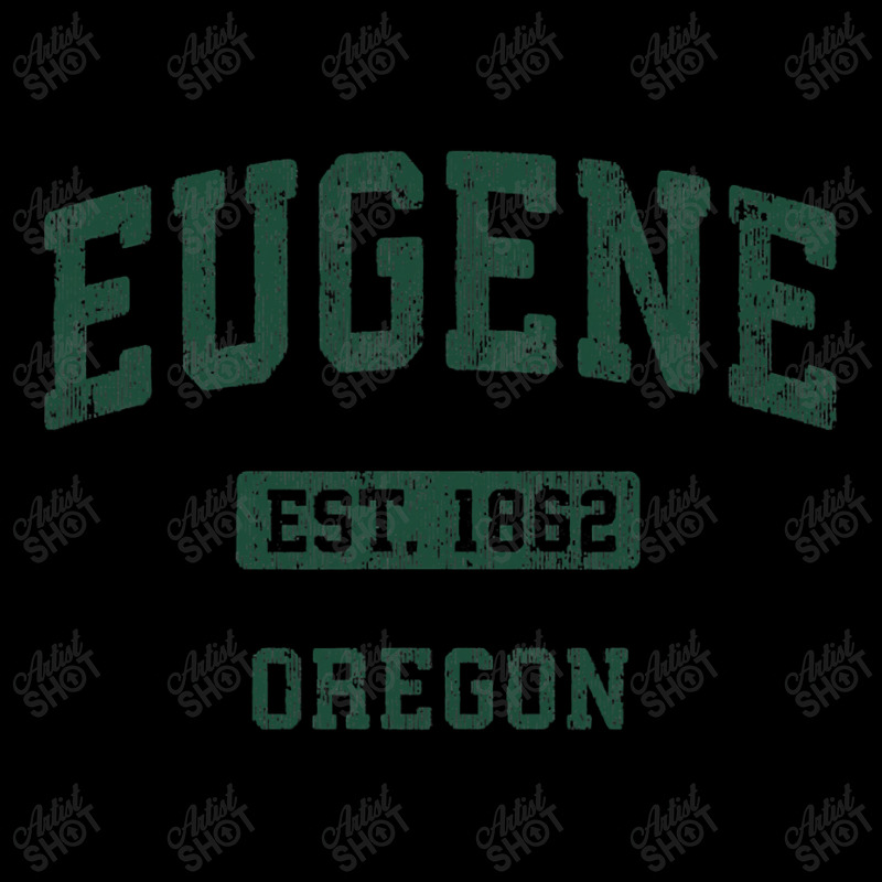 Eugene Oregon Or Vintage Athletic Sports Design Cropped Hoodie by CUSER3772 | Artistshot