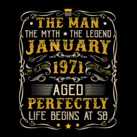 Vintage January 1971 Man Myth Legend 50th Bday 50 Years Old Zipper Hoodie | Artistshot