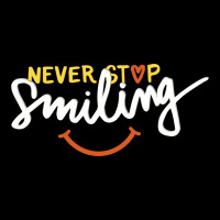 Never Stop Smile Youth Hoodie | Artistshot