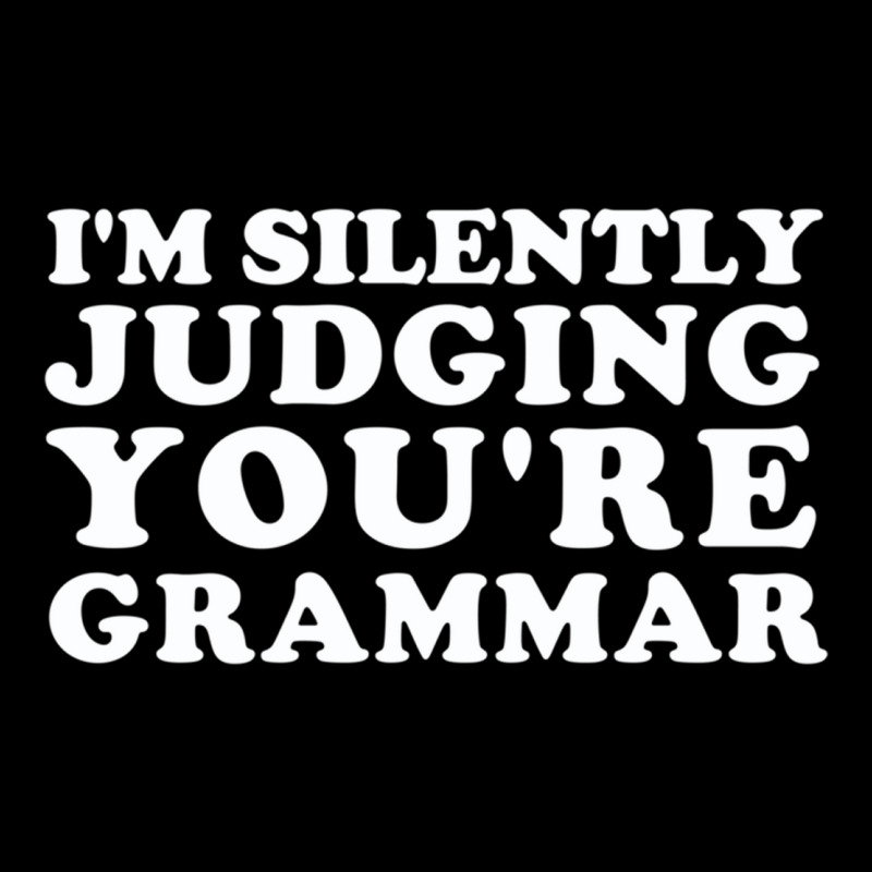 I'm Silently Judging You're Grammar Cropped Hoodie by cm-arts | Artistshot