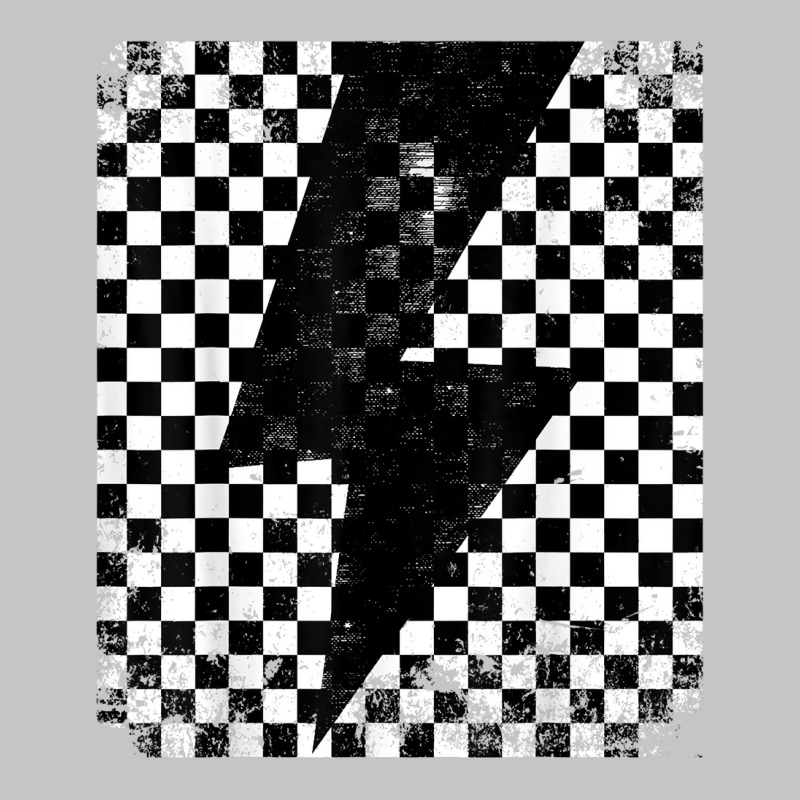 Checkered Lightning Bolt Thunder Checkerboard Graphic T Shirt Baby Bodysuit by jobsfvhaazg | Artistshot