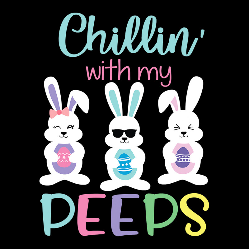 Chillin With My Peeps Tshirt Easter Bunny Candy Gift Men's Long Sleeve Pajama Set | Artistshot