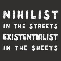 Nihilist In The Streets, Existentialist In The Sheets Champion Hoodie | Artistshot