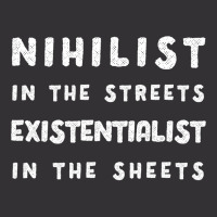 Nihilist In The Streets, Existentialist In The Sheets Vintage Hoodie And Short Set | Artistshot