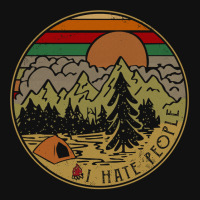 I Hate People Camping Outdoors Front Car Mat | Artistshot