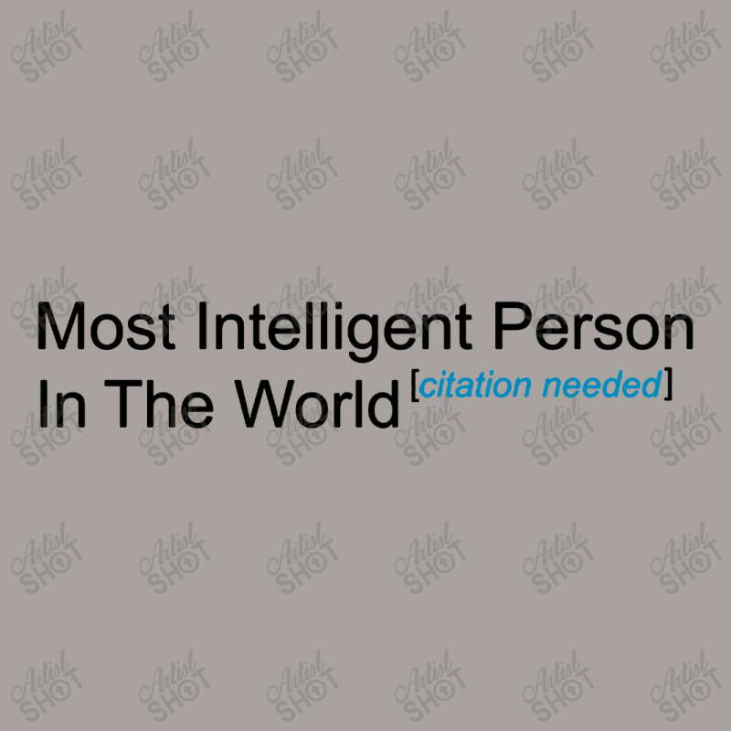 Most Intelligent Person In The World Citation Needed Racerback Tank by Gubraxx | Artistshot