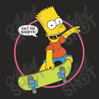 The Simpsons Bart Simpson Eat My Shorts Ladies Fitted T-shirt | Artistshot