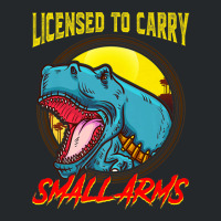 Licensed To Carry Small Arms Funny Dinosaur Pun T-rex Joke Crewneck Sweatshirt | Artistshot