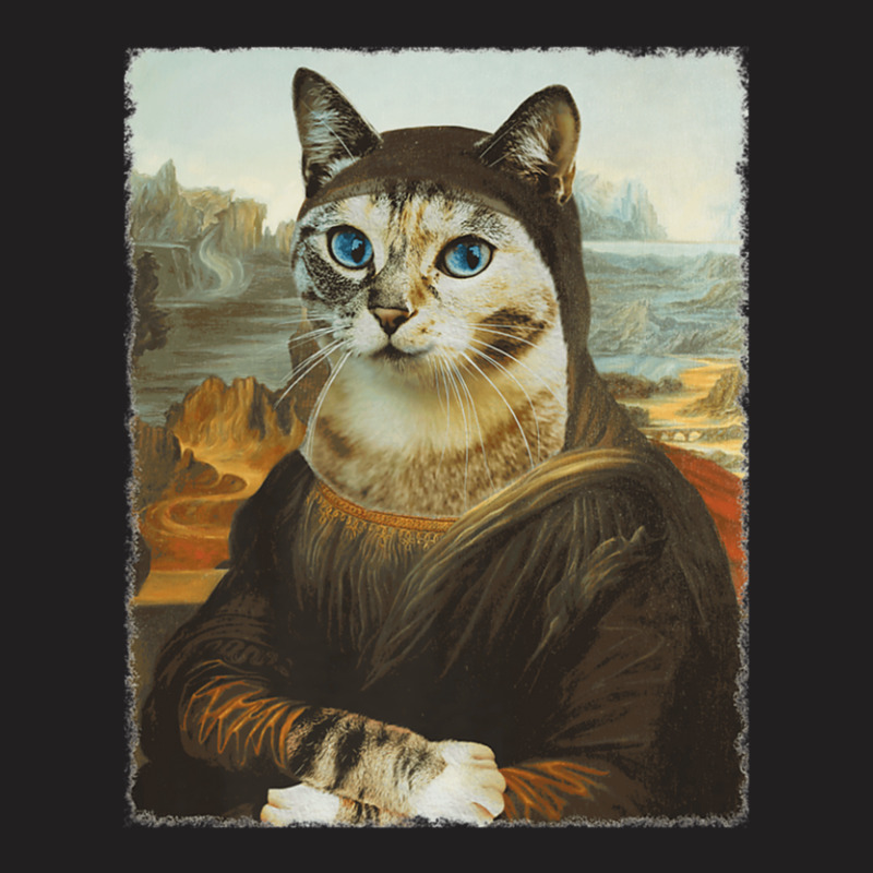 Mona Lisa Cat T-shirt | Artistshot