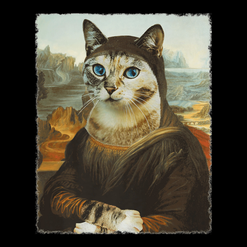 Mona Lisa Cat Fleece Short | Artistshot