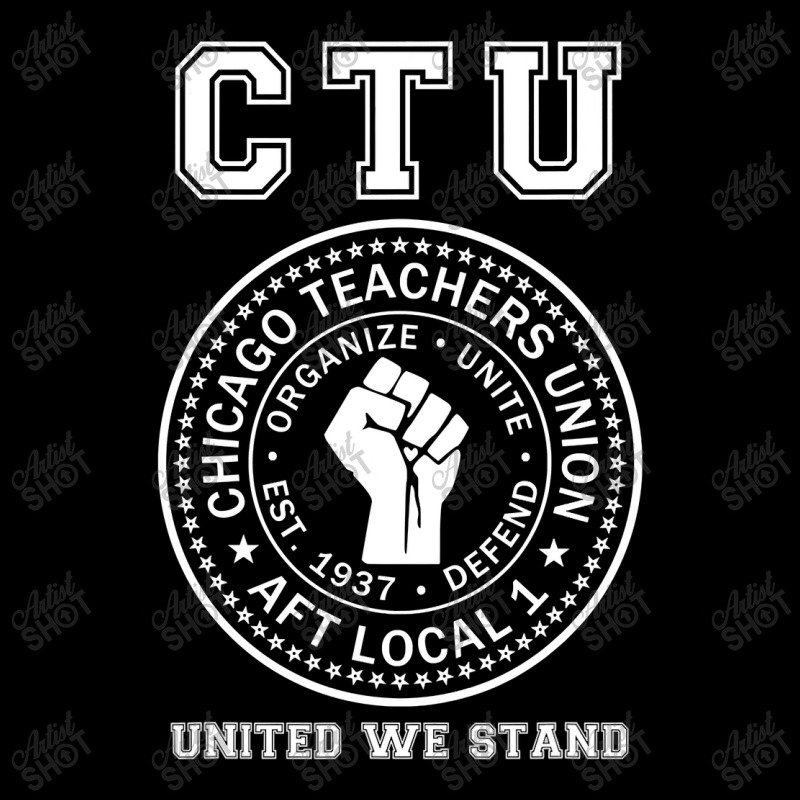 Chicago Teachers Union On Strike Protest United We Stand Men's Long Sleeve Pajama Set | Artistshot