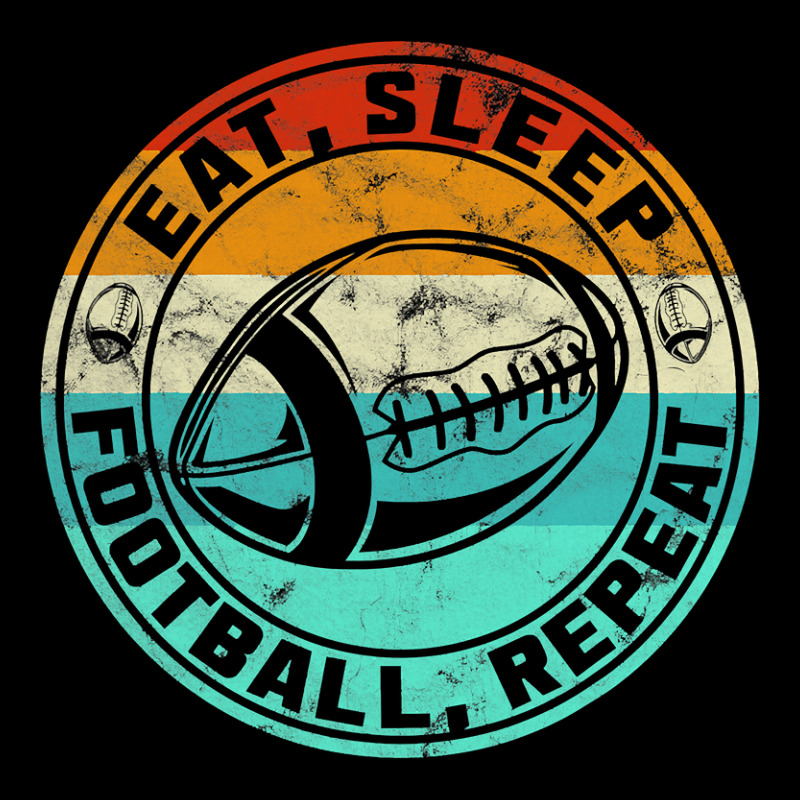 Football Eat Sleep Football Repeat American Football Adjustable Cap by peafowl | Artistshot