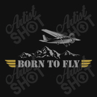 Born To Fly  Pilot Plane - Single Airplane Landscape Canvas Print | Artistshot