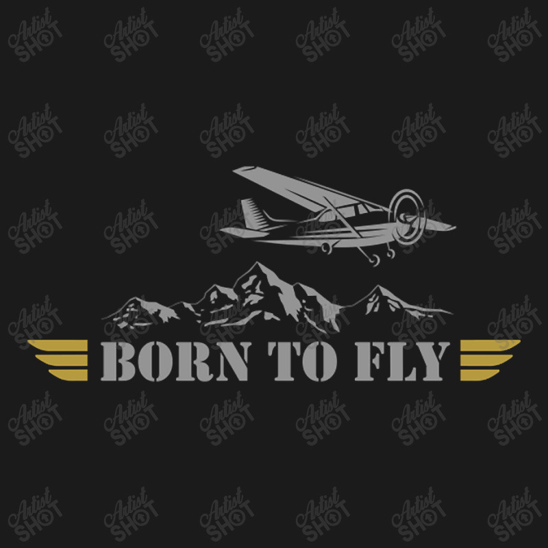 Born To Fly  Pilot Plane - Single Airplane Full-length Apron | Artistshot