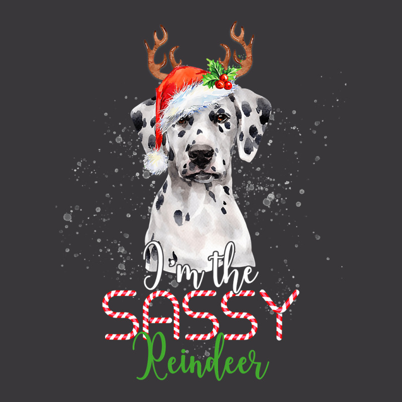 Dalmatian Dog Christmas Dalmatian Im The Sassy Reindeer Santa Dog 494  Ladies Curvy T-Shirt by pester | Artistshot