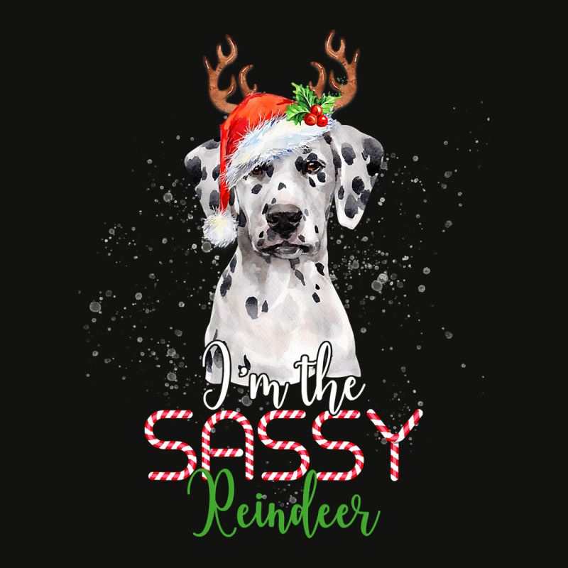 Dalmatian Dog Christmas Dalmatian Im The Sassy Reindeer Santa Dog 494  Scorecard Crop Tee by pester | Artistshot