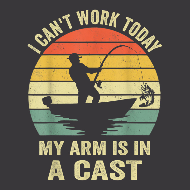 Men Can't Work Today My Arm Is In A Cast Shirt Funny Fishing T Shirt Ladies Curvy T-Shirt by kubleryeonkenx | Artistshot