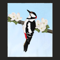 Woodpecker Bird Art Birdlover Birdwatcher Animal Biologist Premium Ladies Fitted T-shirt | Artistshot